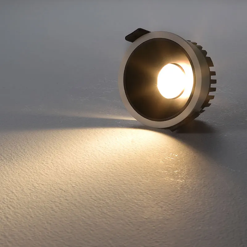 LED Ceiling Spot Light 10W Adjustable Recessed Down Light Aluminum Anti-glare LED Ceiling Lamp IP20 Warm White