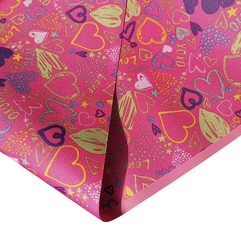 Functional OEM Service 600d Polyester Pvc Backing Printed Oxford Fabric for School Bag