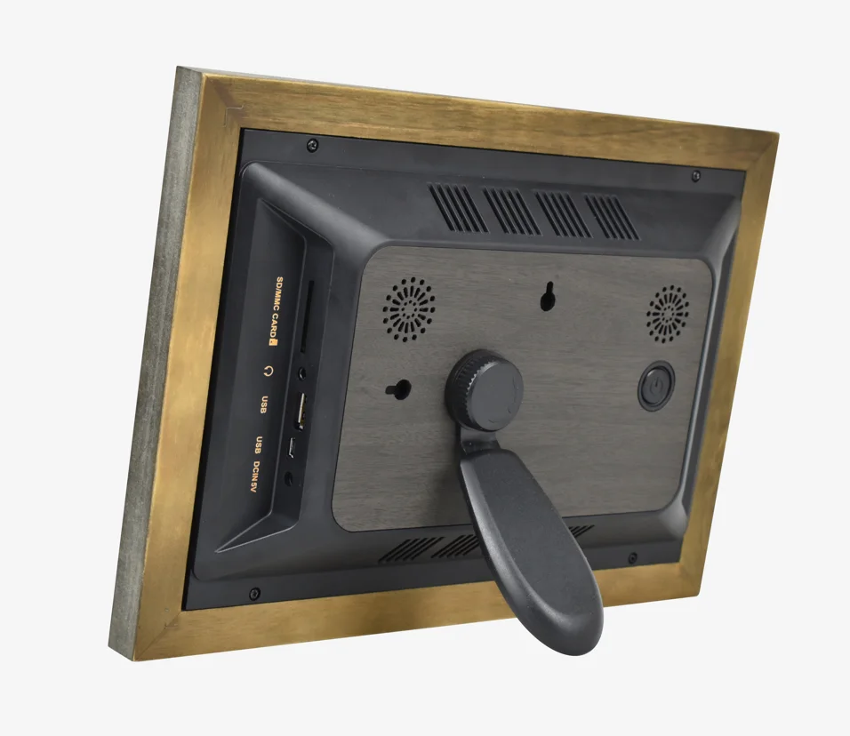 RK3126C pictures frame wood 10 Inch 800*1280 wifi digital Art Photo Frame Control via App frameo