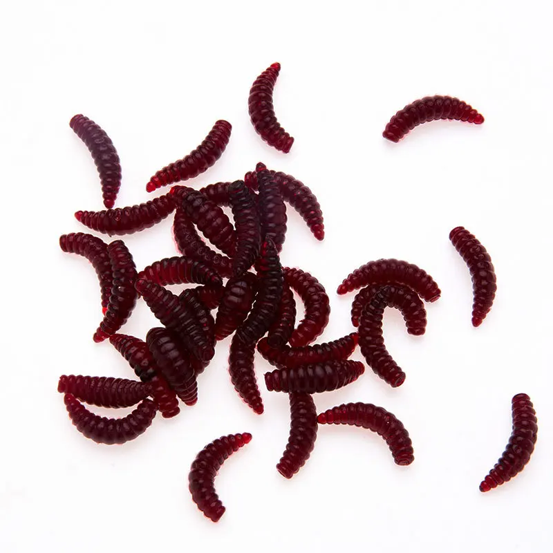 2cm Bread worm maggot cordyceps crucian carp bait lure bait softworm fishing worm lure soft plastic bait pike