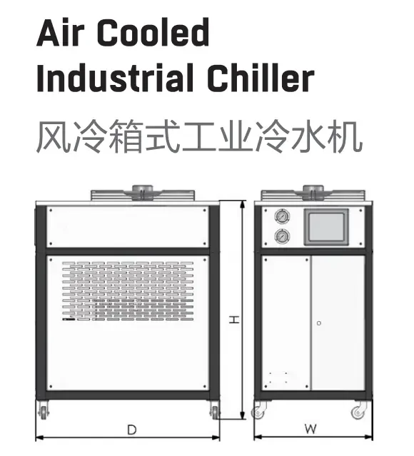 HUARE HC-03WCI 7580 kcal/h Cooling Capacity Industrial Water Cw 3000 Recirculating Chillers For Plastic Industry