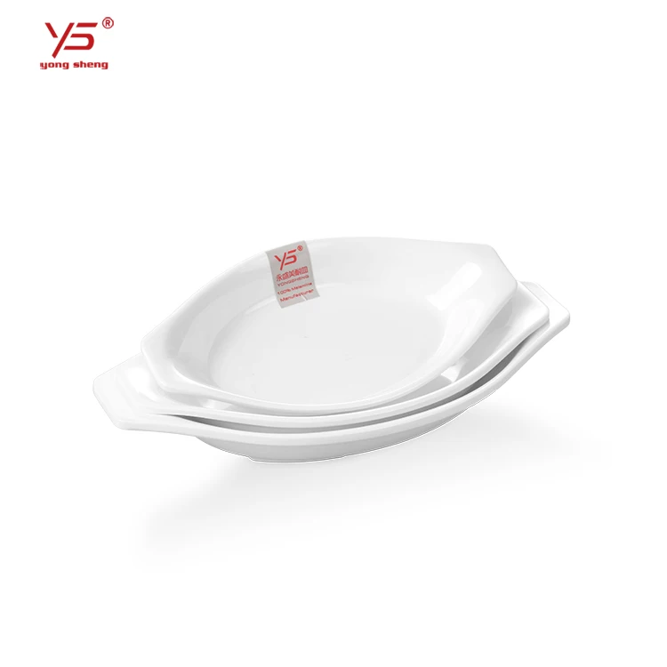 Top selling SGS certified 100% melamine long boat plate,long boat shape plate,plate beautiful