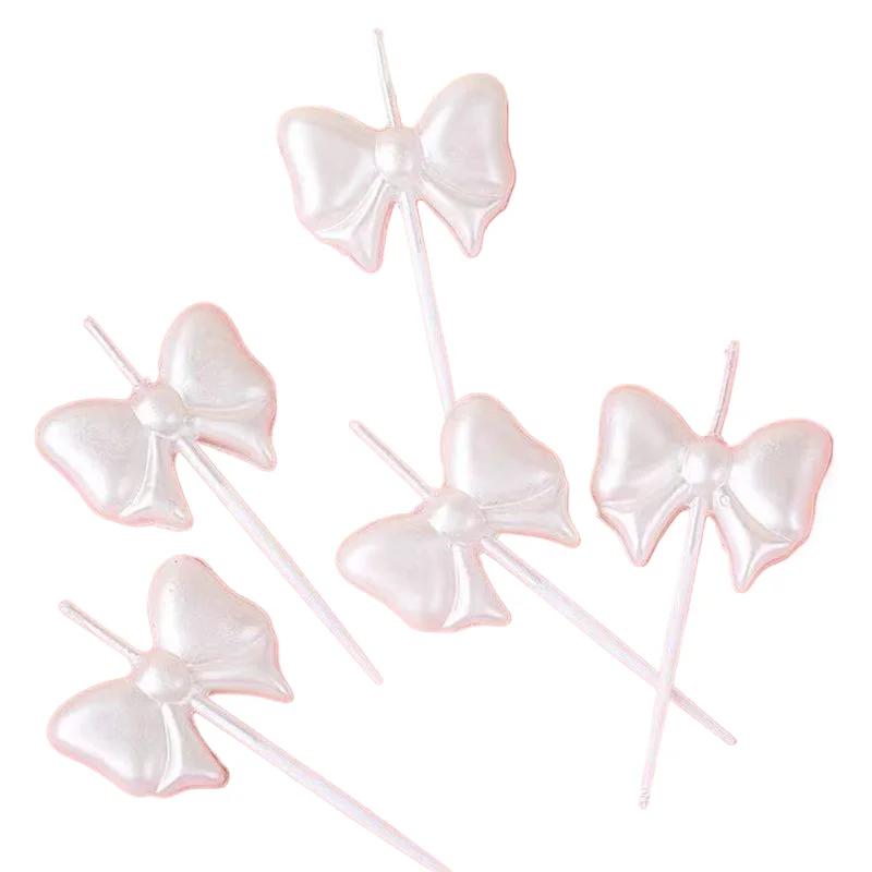 Bow Candle Goddess Little Fairy beautiful cake decoration plug-in white birthday