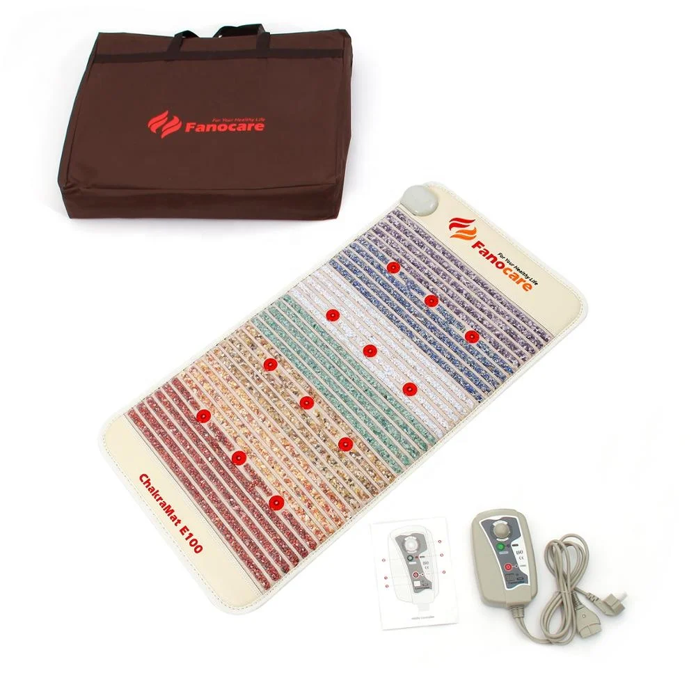 Матрас для магнитной терапии pemf с хрустальным нагревом, лечебный термомассажный фотонный коврик с дальней инфракрасной чакрай