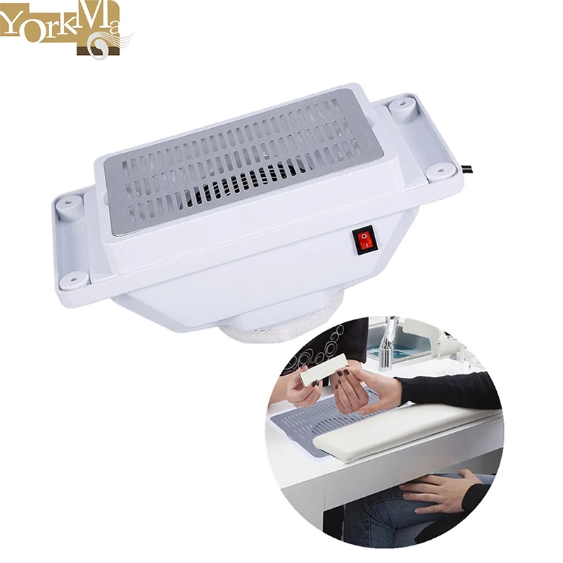 Professional Beauty Salon Nails Equipment 6W Suction Dust Collector Machine Vacuum Cleaner Manicure Desk Nail Dust Collector