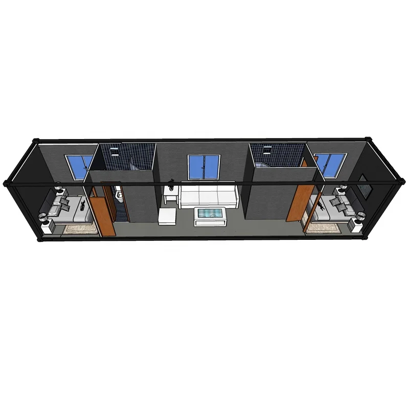 Hysun New product 20ft portable 40FT Shipping Container Modified composting toilet prefabricated gym well design homes factory