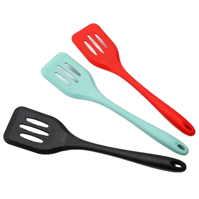 Silicone Slotted spatulas High Heat Resistant BPA Free Food Grade Nonstick Pancake Flipper Slotted Turner