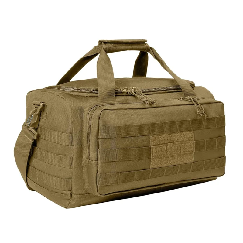 Tactical Molle Gear Range Bag with Shoulder Strap Outdoor Travel Weekender Gym Workout Deployment Bag