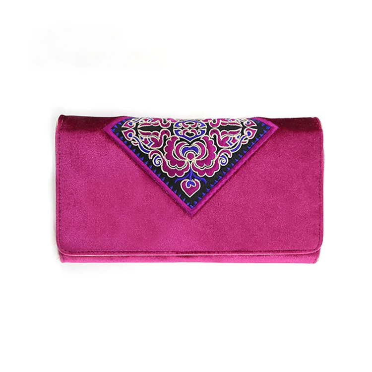 
Hot Sale Fashion Large Capacity Flannel Hand Embroidery Handbag 