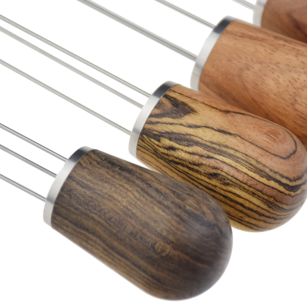 New Arrival Coffee Needle Tamper Barista Coffee Distributor with Wooden Handle Coffee Accessories in Stocked