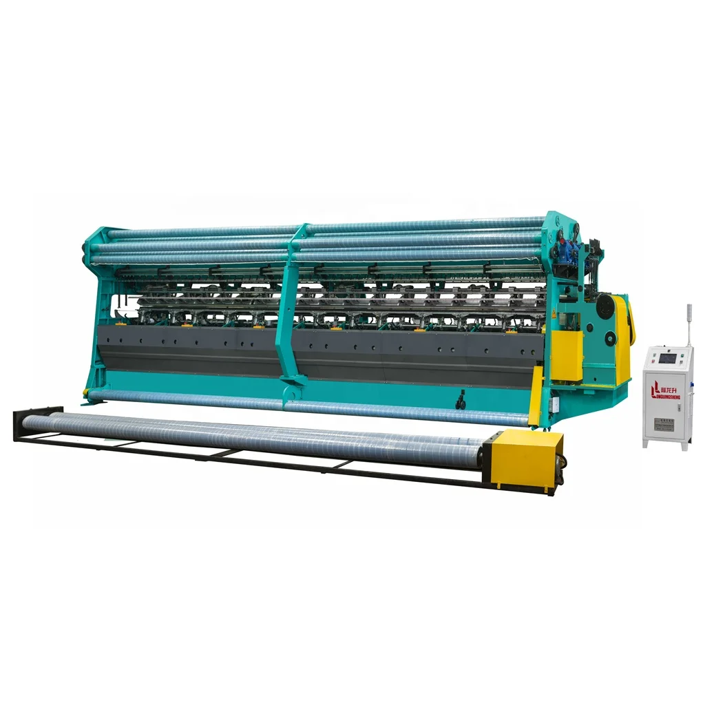 international brand easy operation making greenhouse shade net and vegetable net bag warp knitting machines