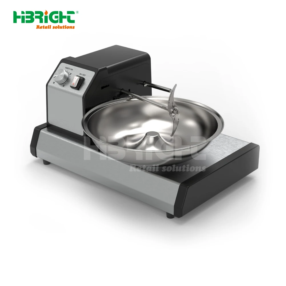 High-Speed Stainless Steel Vacuum Bowl Cutter Chopper Mixer Machine Specialized Meat Bowl Chopper