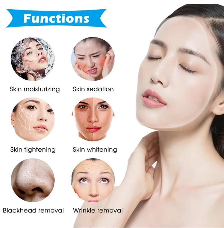 8 In 1 Facial Skin Scrubber Cleaning Bio Aqua Plus Hydra Small Bubble Oxygen Jet Spray Hydro Microdermabrasion Machine