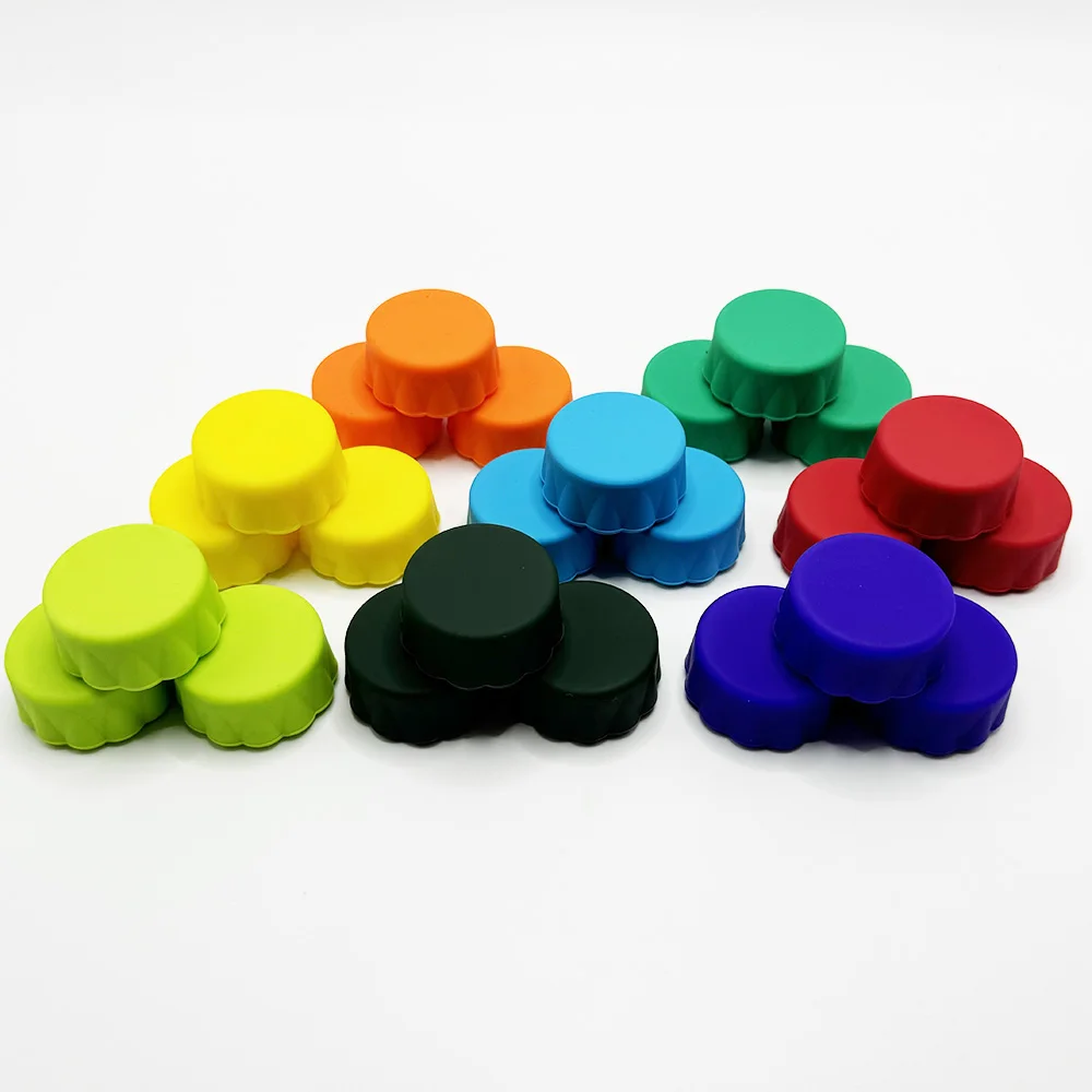 Factory Low Price Beer Wine Bottle Silicone Cap Stoppers Silicone Bottle Screw Caps
