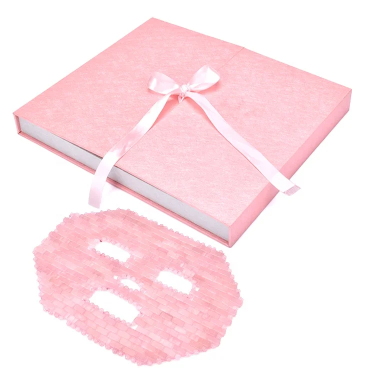 Factory wholesale high quality rose quartz jade facial mask face beauty tool rose quartz mask for skin care
