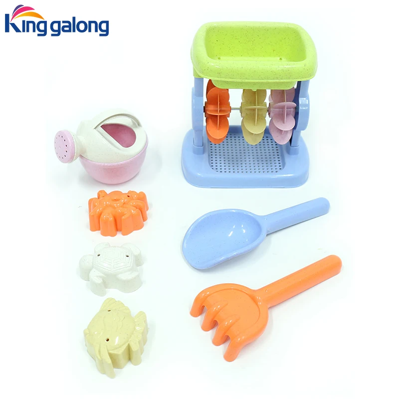 Factory Hot Selling Summer Outdoor Plastic Hourglass funnel combination Toys Set Beach toys