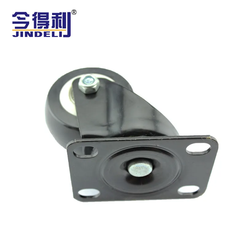 Iron and plastic small furniture casters with good quality