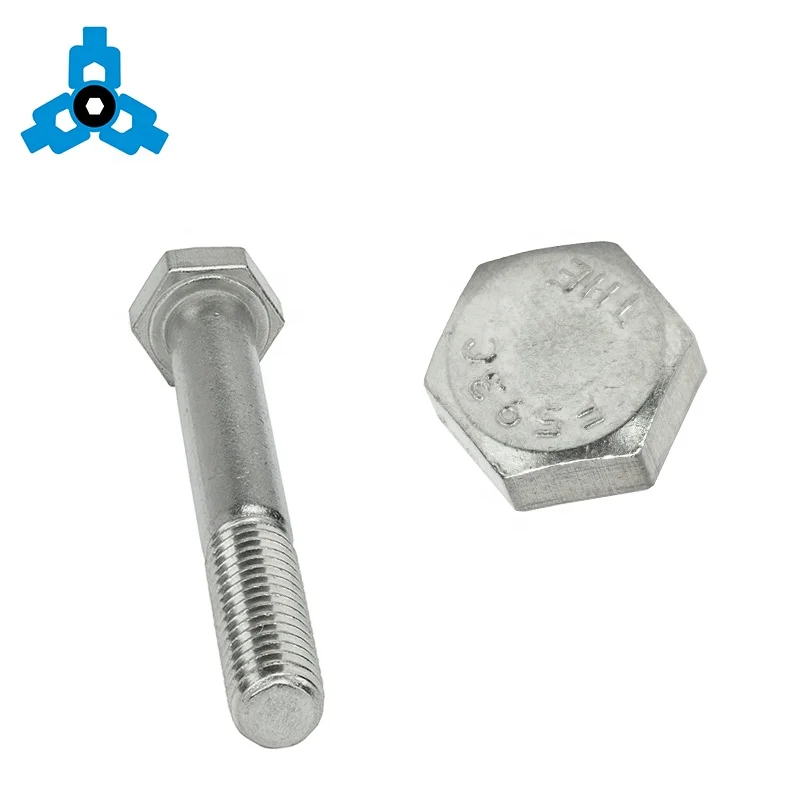 DIN931 Hex Head Bolt Stainless Steel Half Thread OEM Stock Support