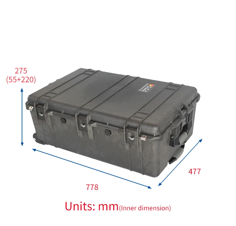 factory price IP67 dji spark  waterproof plastic pp hard tool case