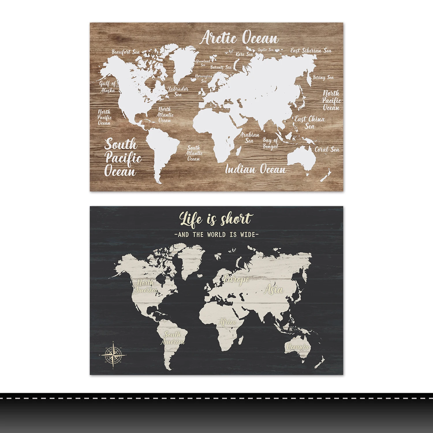 American Popular Map Still Life Wall art decoration Map canvas painting for decoration