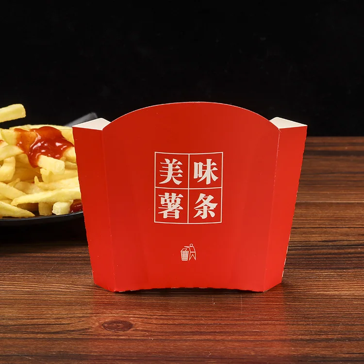 Food Snacks Store Custom Logo Take Away Potato Fish And Chips Box Packaging French Fries Box