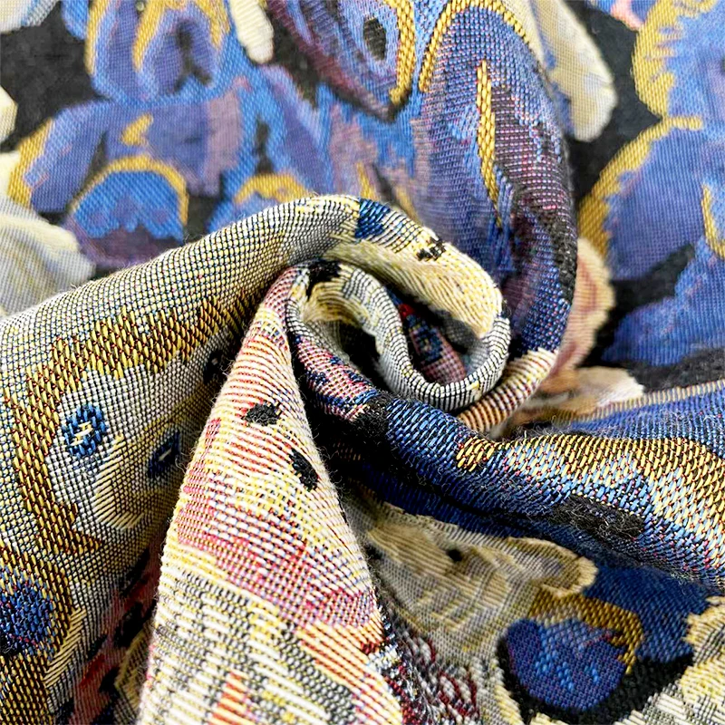 tapestry fabric supplier Quick customization fabric for tapestry clothing jaket and picnic camping blanket