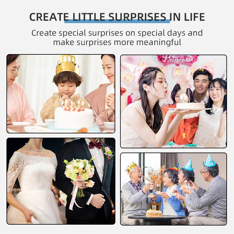 Surprise Cake box- Musical Cake Stand - Happy Birthday Melody Happy Birthday Topper