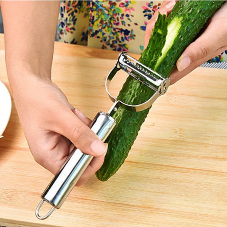 Stainless steel paring knife Multi-functional household paring knife Fruit vegetable melon planer potato peeler grater