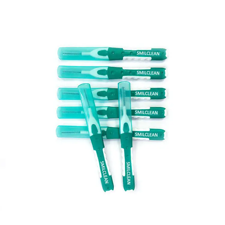 Wholesale Bulk Portable Reusable Toothbrush Toothpick Dental Interdental Brush For Teeth Cleaning