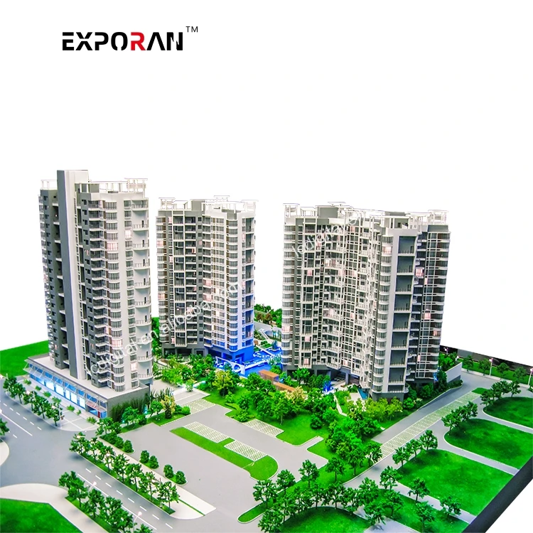 HO Scale Building Model Architects Model  Suitable For Real Estate gifts Development