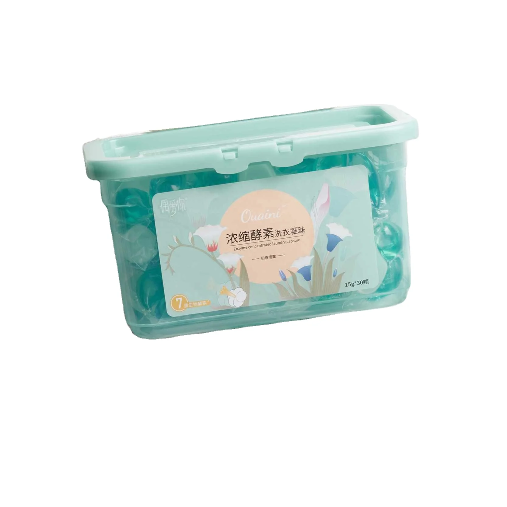 Detergent washing powder wholesale liquid cloth washing triple chamber efficient detergent liquid laundry pods