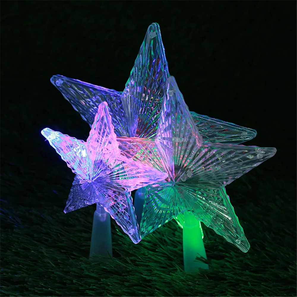 new style 8.7inch big LED christmas tree topper star light for xmas tree ornaments
