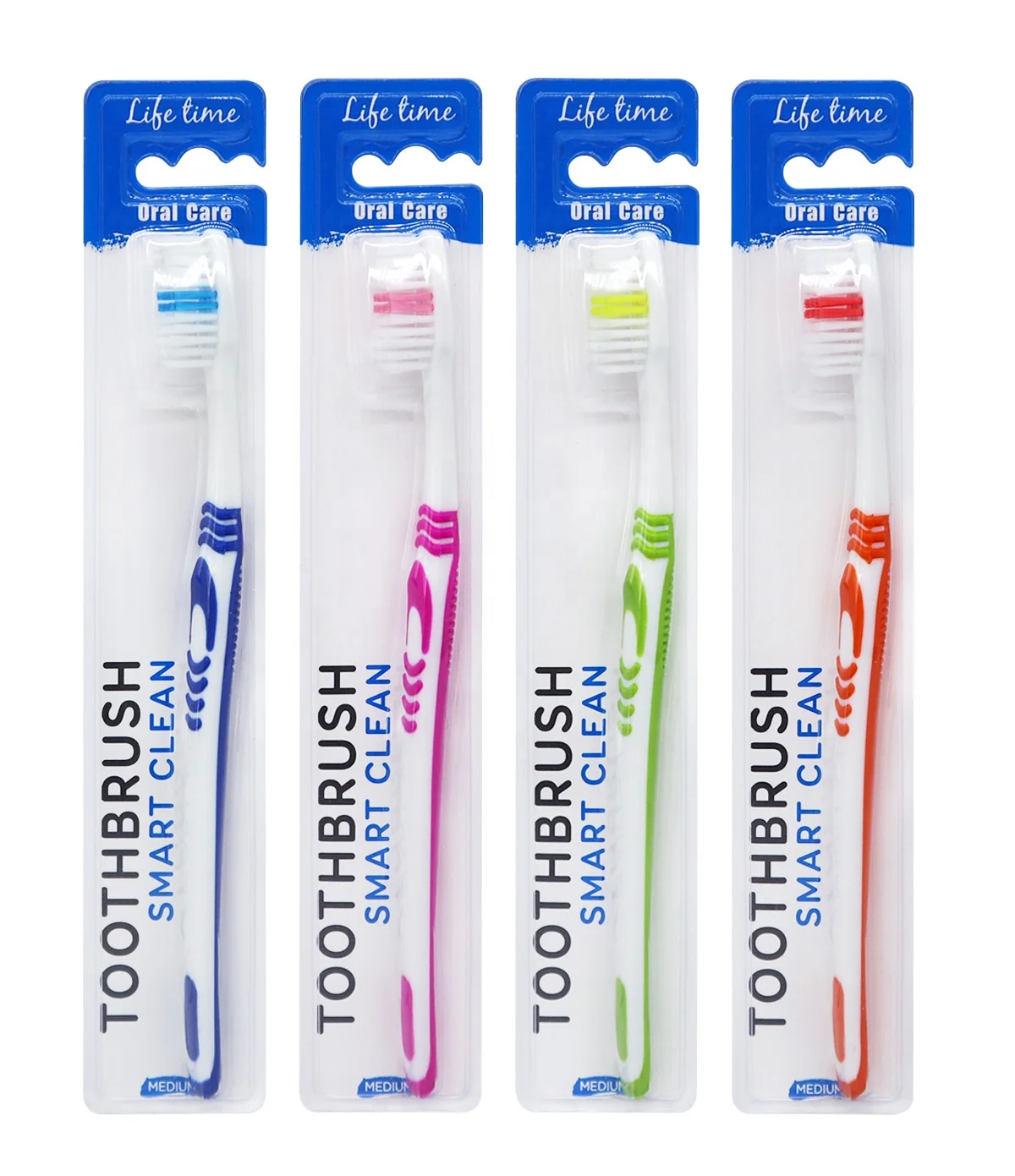 1PK 3PK Anti slip handle  deep lean adult toothbrush OEM toothbrush