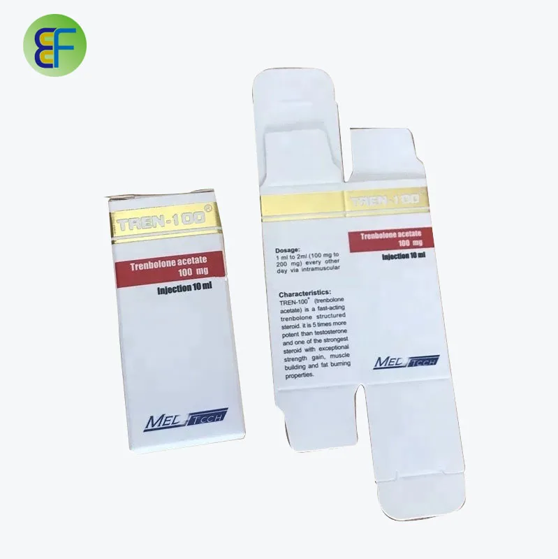 Custom printed waterproof  Medicine Pharmaceutical packaging 10ml steroi vial labels and boxes