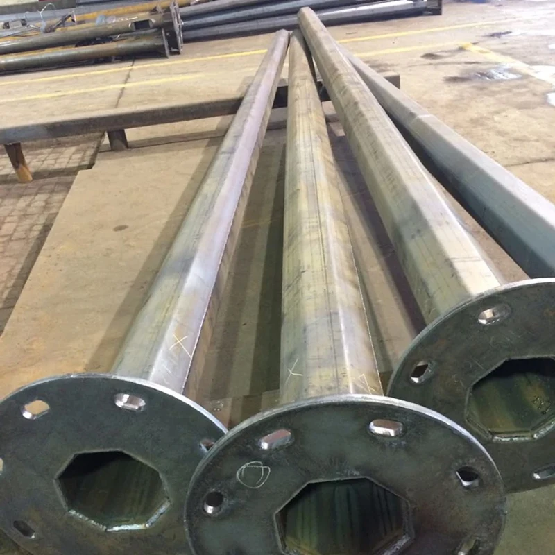 One Or Two Arms Outdoor Public Lighting Streetlight Detachable Street Light Steel Pole Lamp Billboard Post For Road Safety