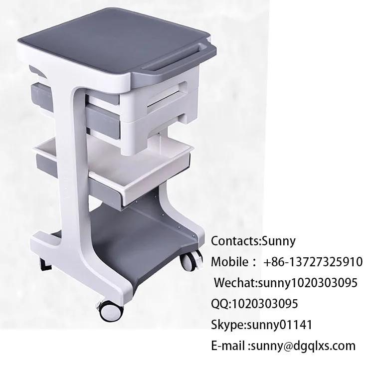 New arrival Beauty trolley Cart Computer  New Trolley Design Simple OEM Hospital Furniture Adjustable medical Trolley