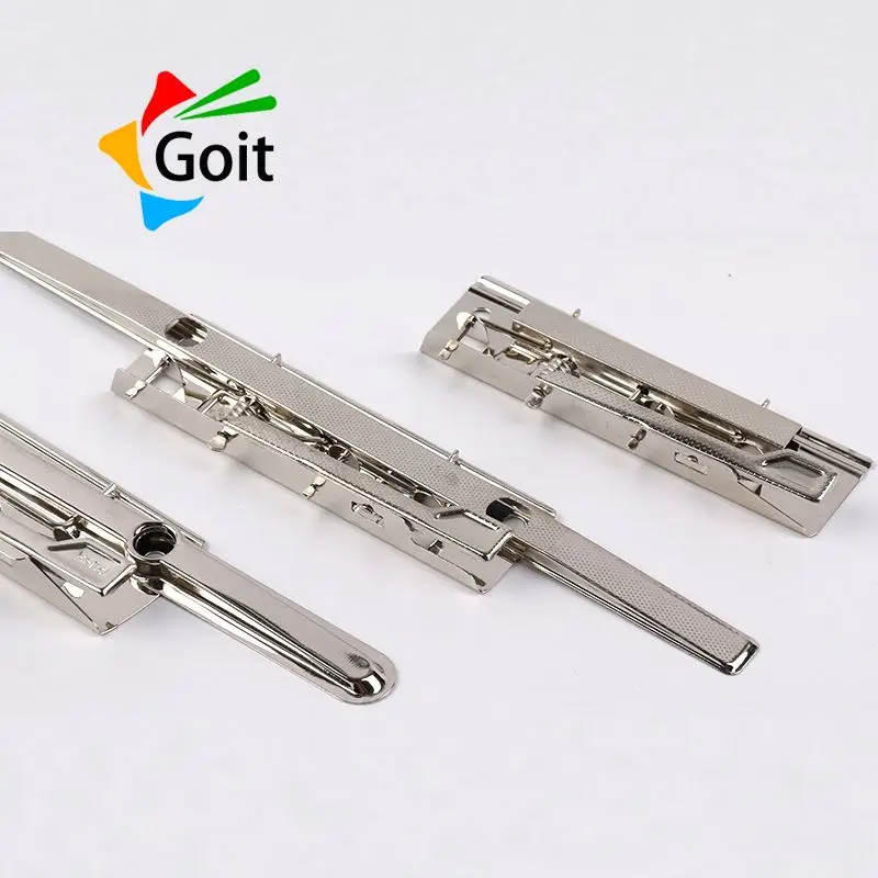 Hot sale 10cm nickle plating metal lever clip 100mm strong spring metal clipboard lever clip for office