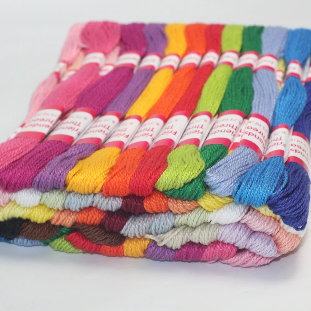 Hand craft cross stitch skein embroidery thread cotton yarn for knitting