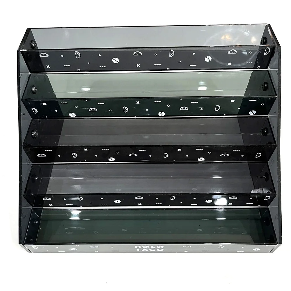 Factory Wholesale Custom Acrylic Display Rack Nail Polishing Display Stand Uv Printing Acrylic Cosmetic Display Stand