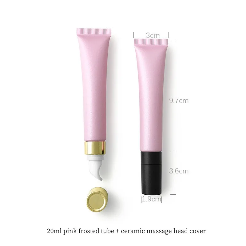 Cosmetic hose pink 20ml plastic air tube lip gloss tube lip balm eye cream lotion cream essential oil packaging extrusion tube