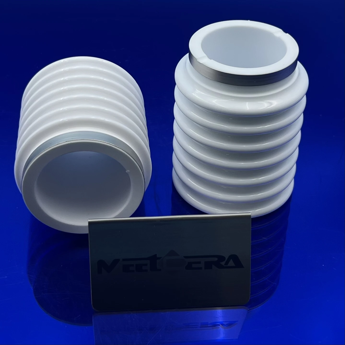 Polishing glazing white alumina strip metallized vacuum ceramic spiral tube