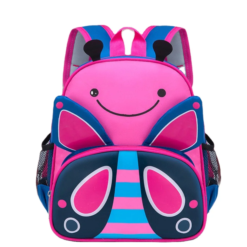 Custom  fashion Cartoon Brand Kid Cute Animal Tiger anti-lost toddler pre school backpack harness with safety leash