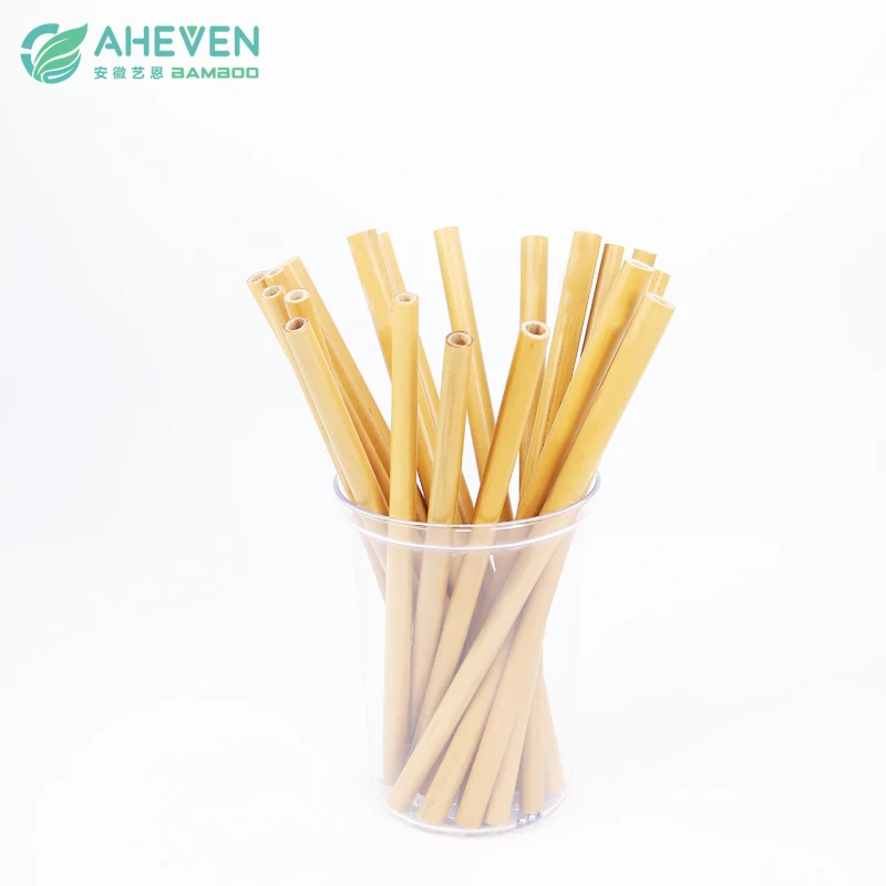 High quality drinking bamboo straw in bar accessories