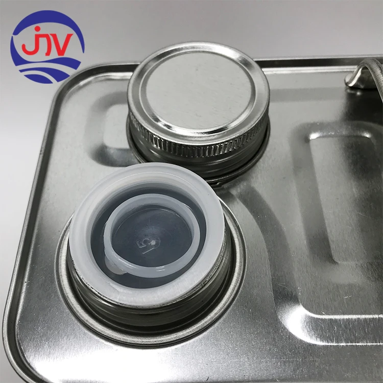 Dia28mm metal screw cap with plastic spout cap for metal tin cans