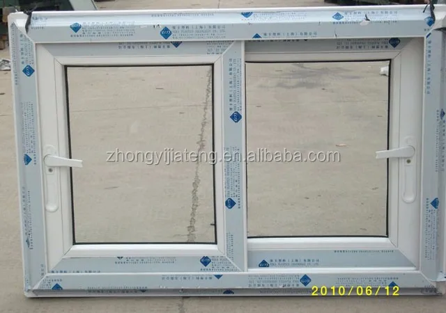 pvc Basement slider window with Low E glass from China factory