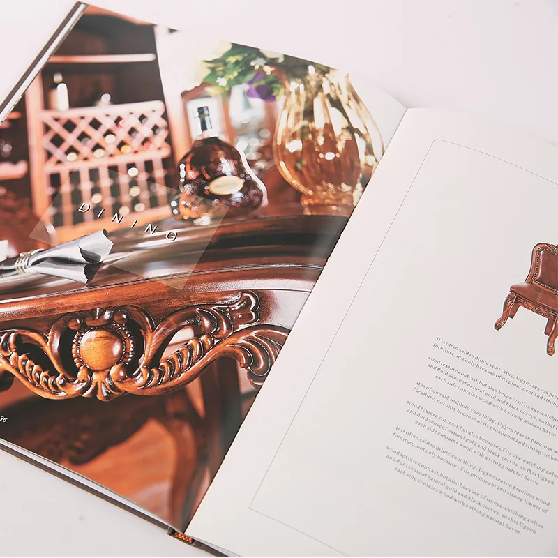 35 years Factory OEM Fancy Paper A4 Year Book & Catalogue Magazine Printing Service for Business Use