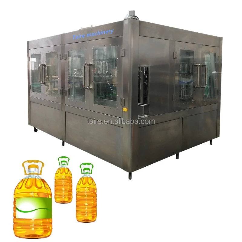 Taire Bottled Automatic Sunflower Oil Filling Plant / Oil Bottling Machine