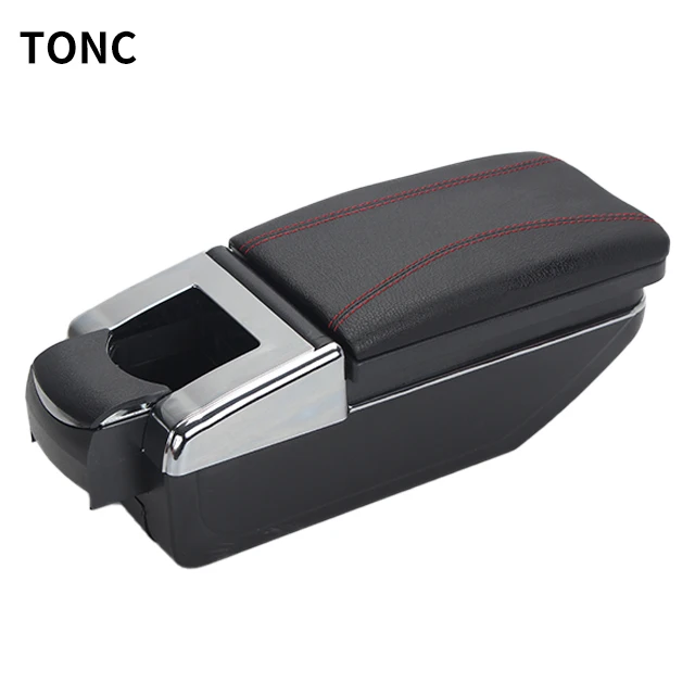 TONC For 2013 Renault Sandero auto parts split center armrest box adjustable seat armrest with cup holder and ashtray
