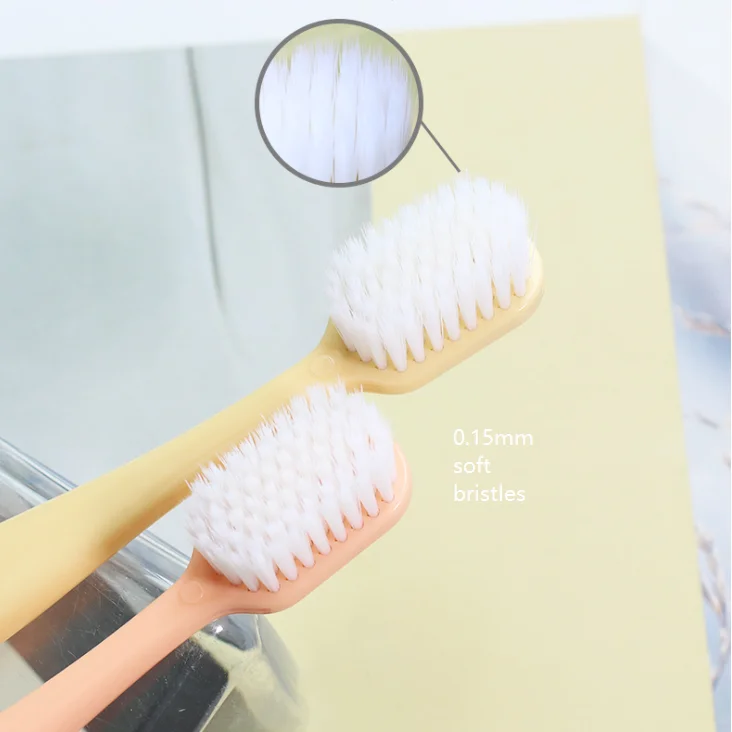 yibao corn starch light rota tooth brush cup wash supplies portable save space private label head sanitizer brushing  toothbrush