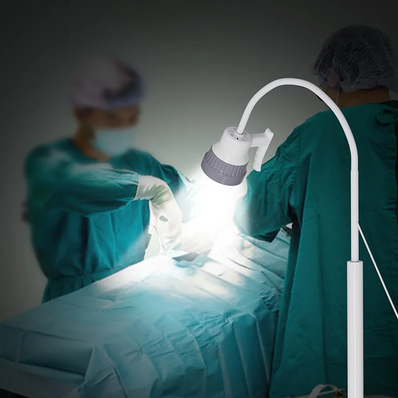 mobile portable floor stand hospital medical gooseneck 3W clinic gynecology LED examination light/lamp